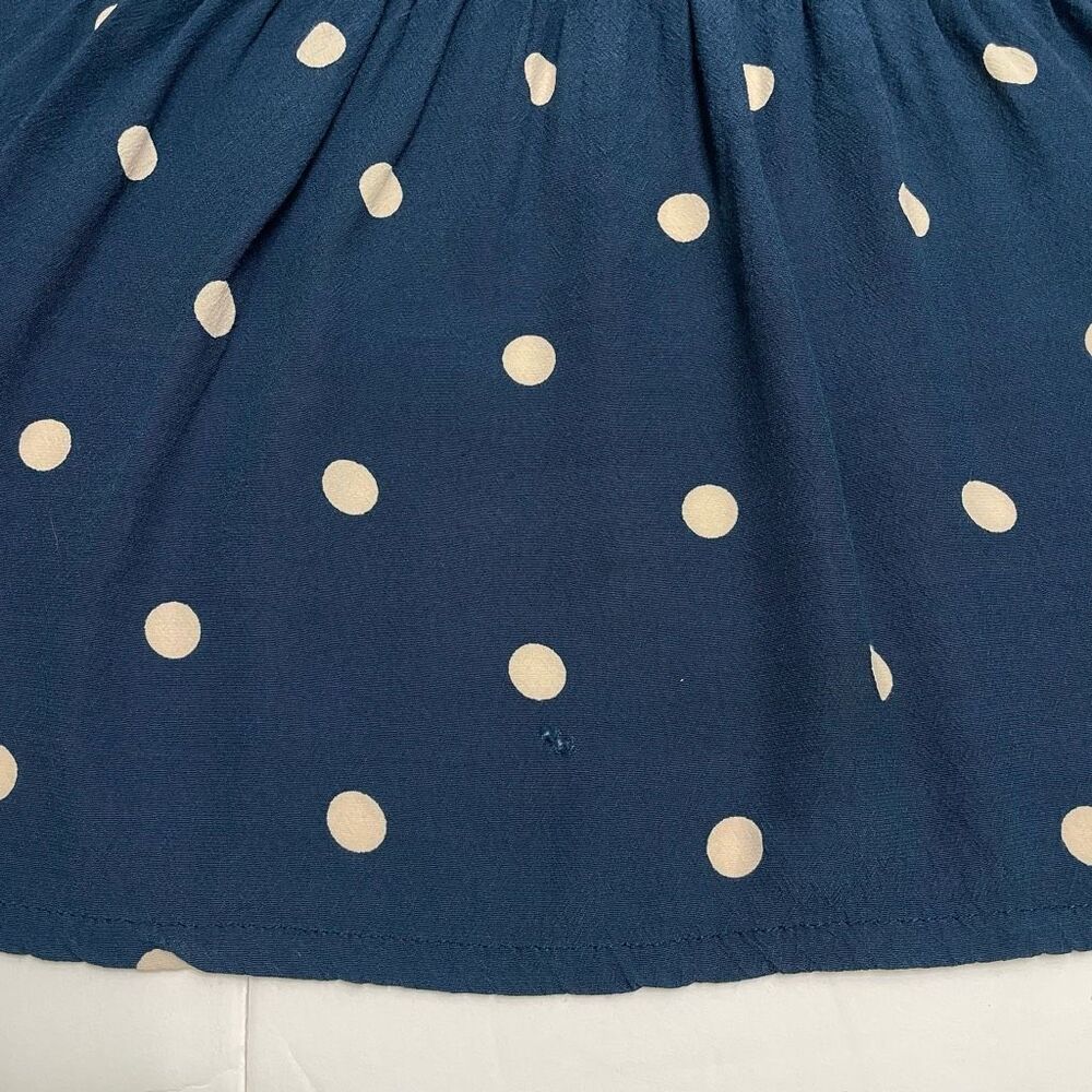 Faithfull The Brand Fresa Dress Ronja Polka Dot Babydoll Dress Blue and White Si - Picture 6 of 13